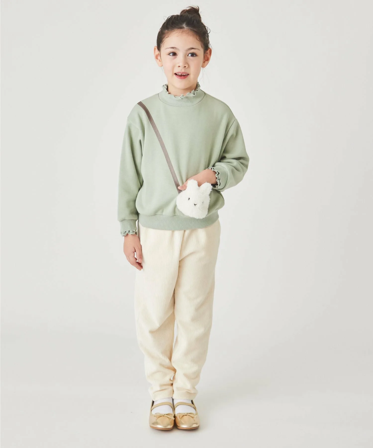 Толстовка Animal Pochette на флисовой подкладке Ever Closet, Mint (rabbit) — фото 2