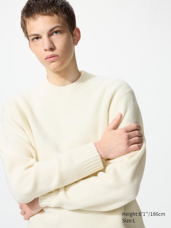 Джемпер Soufflé с круглым вырезом Uniqlo, 01 off white