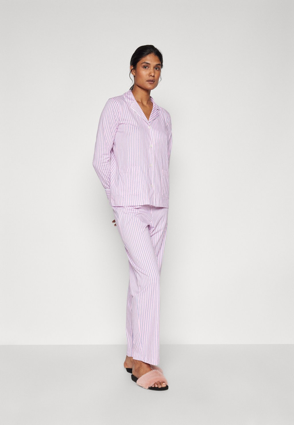 

Пижама NOTCH COLLAR Lauren Ralph Lauren, фуксия