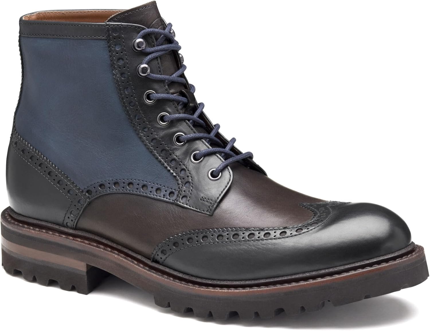 

Мужские ботинки Johnston Murphy Dudley Lug Wingtip Johnston & Murphy, темно-синий