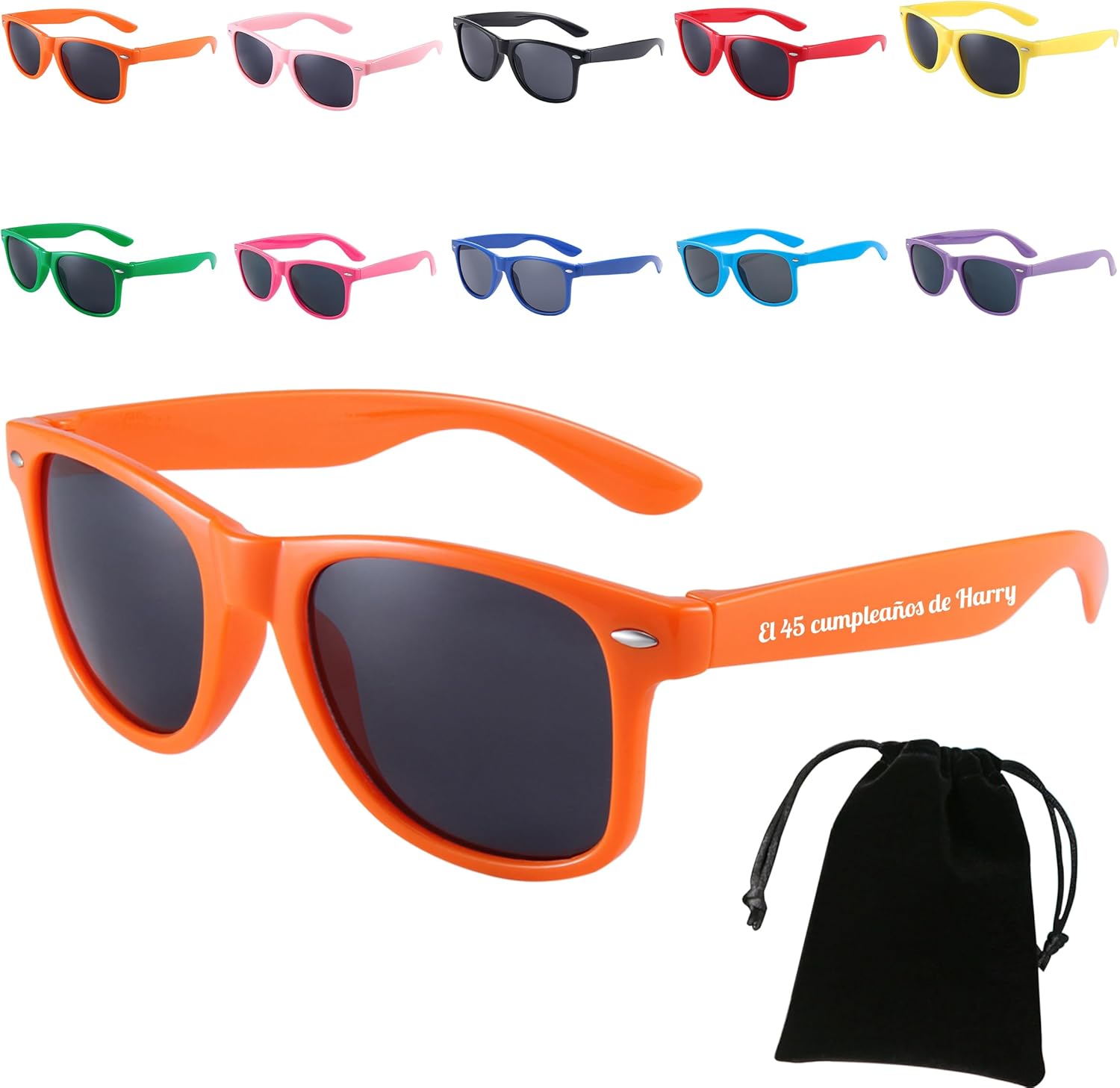 

Персонализированные солнцезащитные очки для мальчишника, оптовые заказы солнцезащитных очков на заказ для гостей, индивидуальные солнцезащитные очки для свадьбы, дня рождения, школы в подарок DFDG, Orange
