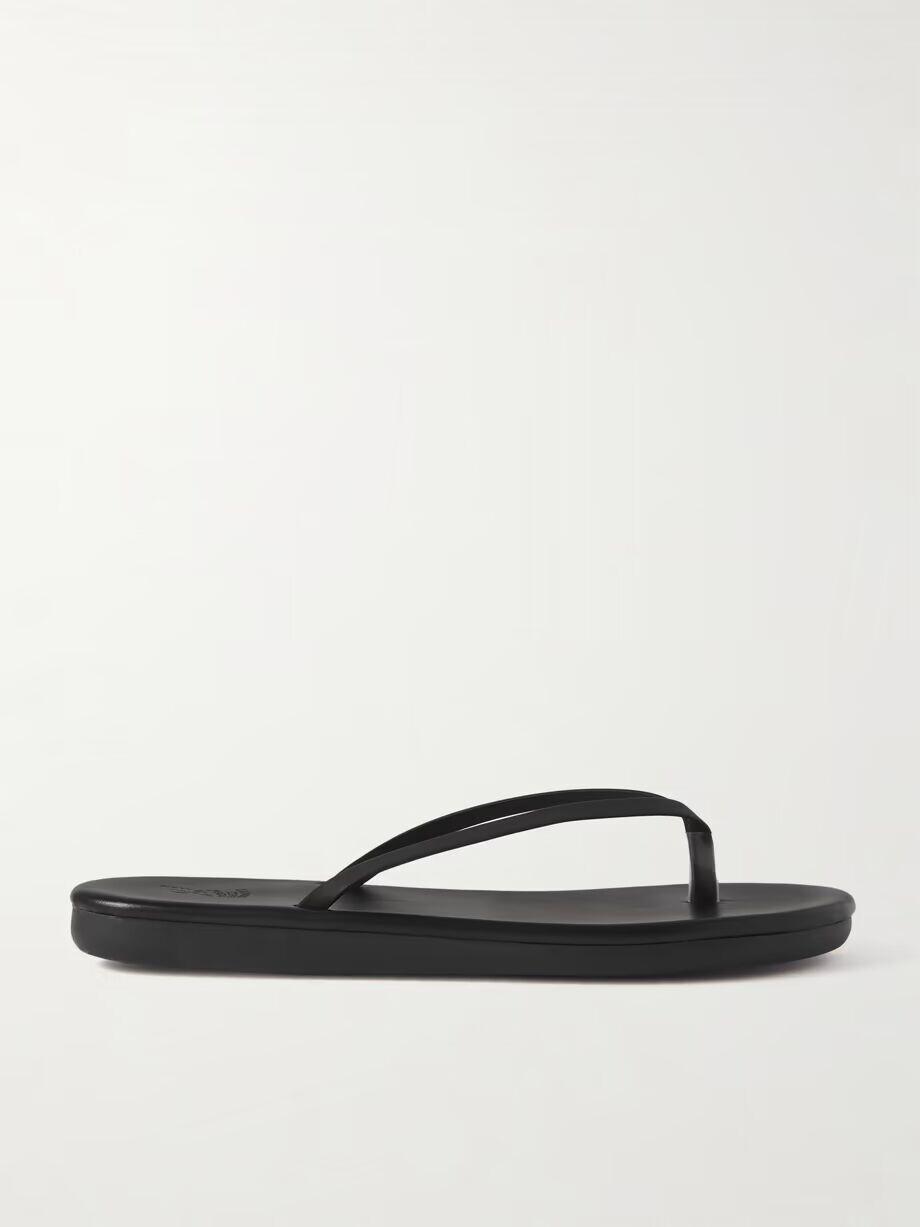 Кожаные шлепанцы Saionara Ancient Greek Sandals, черный