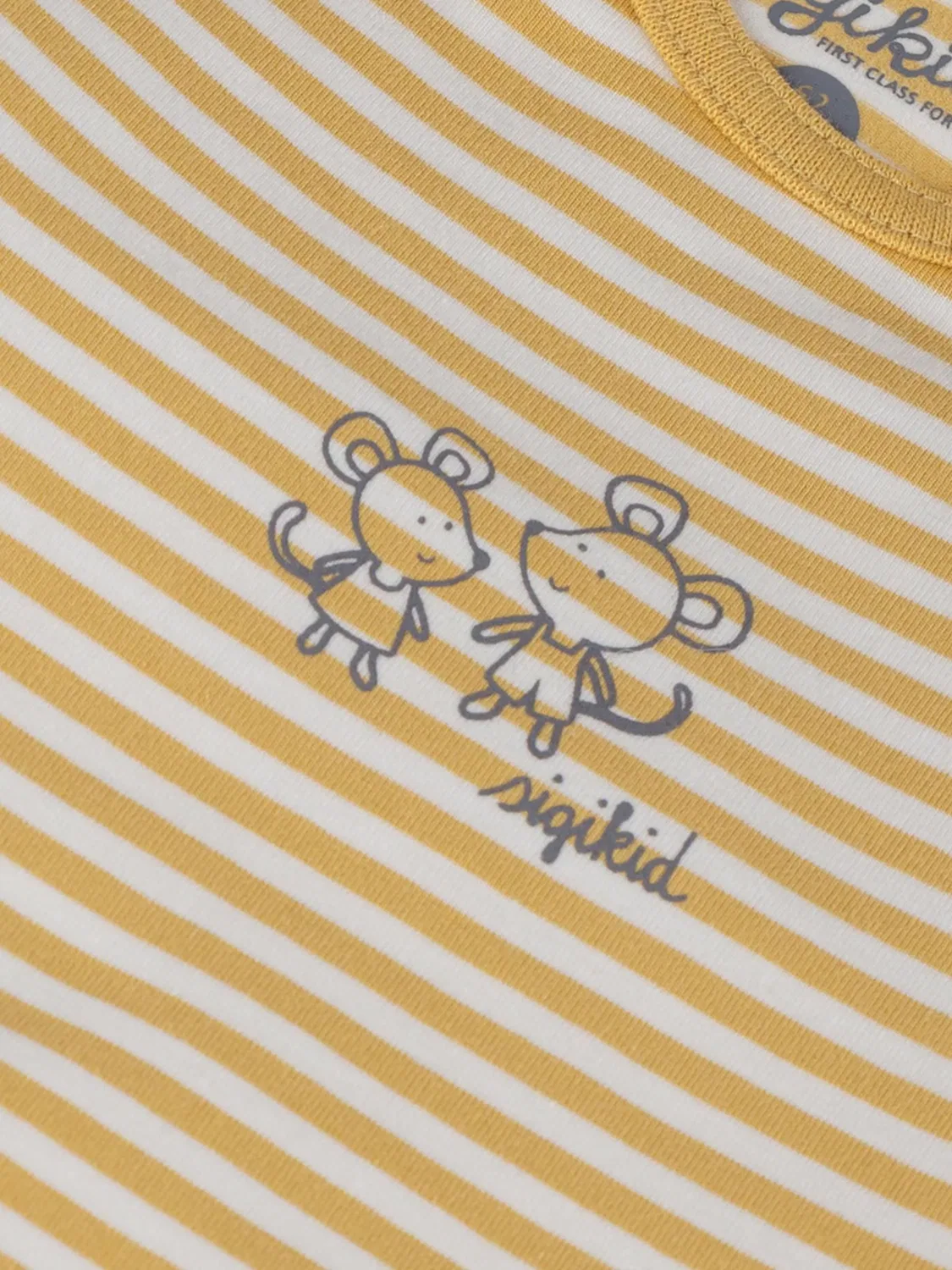 Комбинезон/боди 'Body, langarm Classic Baby' Sigikid, Yellow — фото 2