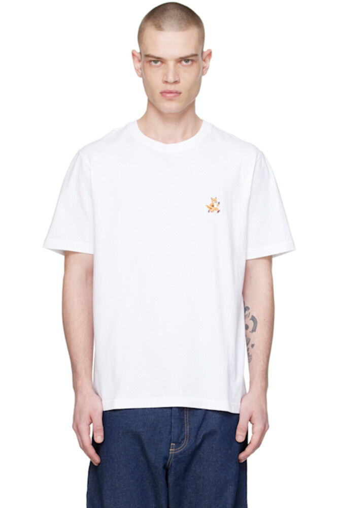 

Белая футболка Speedy Fox Maison Kitsuné