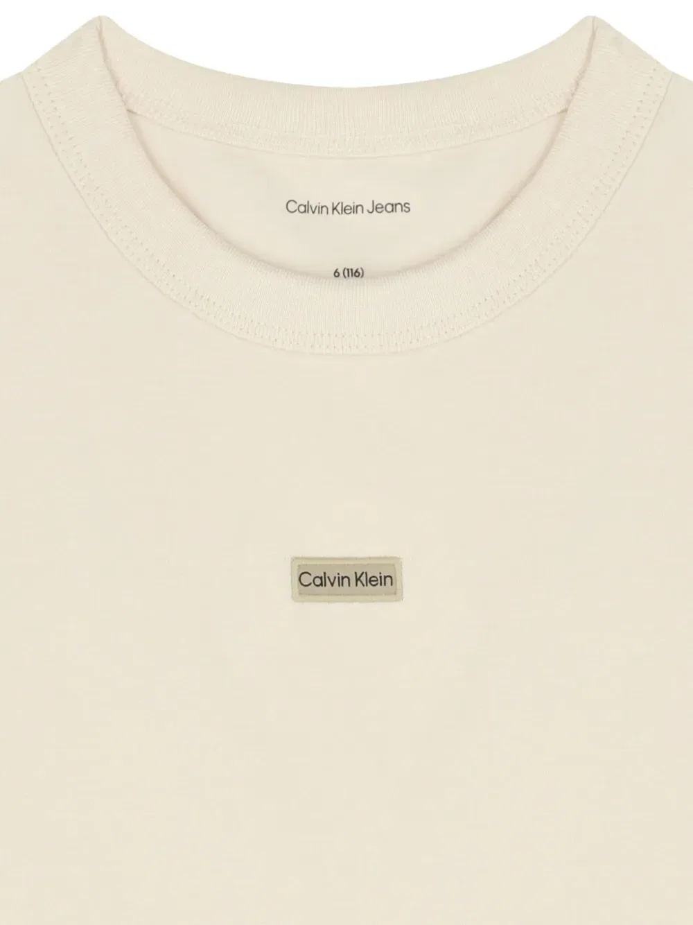 Футболка с коротким рукавом Calvin Klein Kids, нейтральный — фото 3