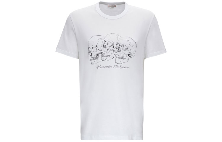 

Футболка мужская белая Alexander McQueen