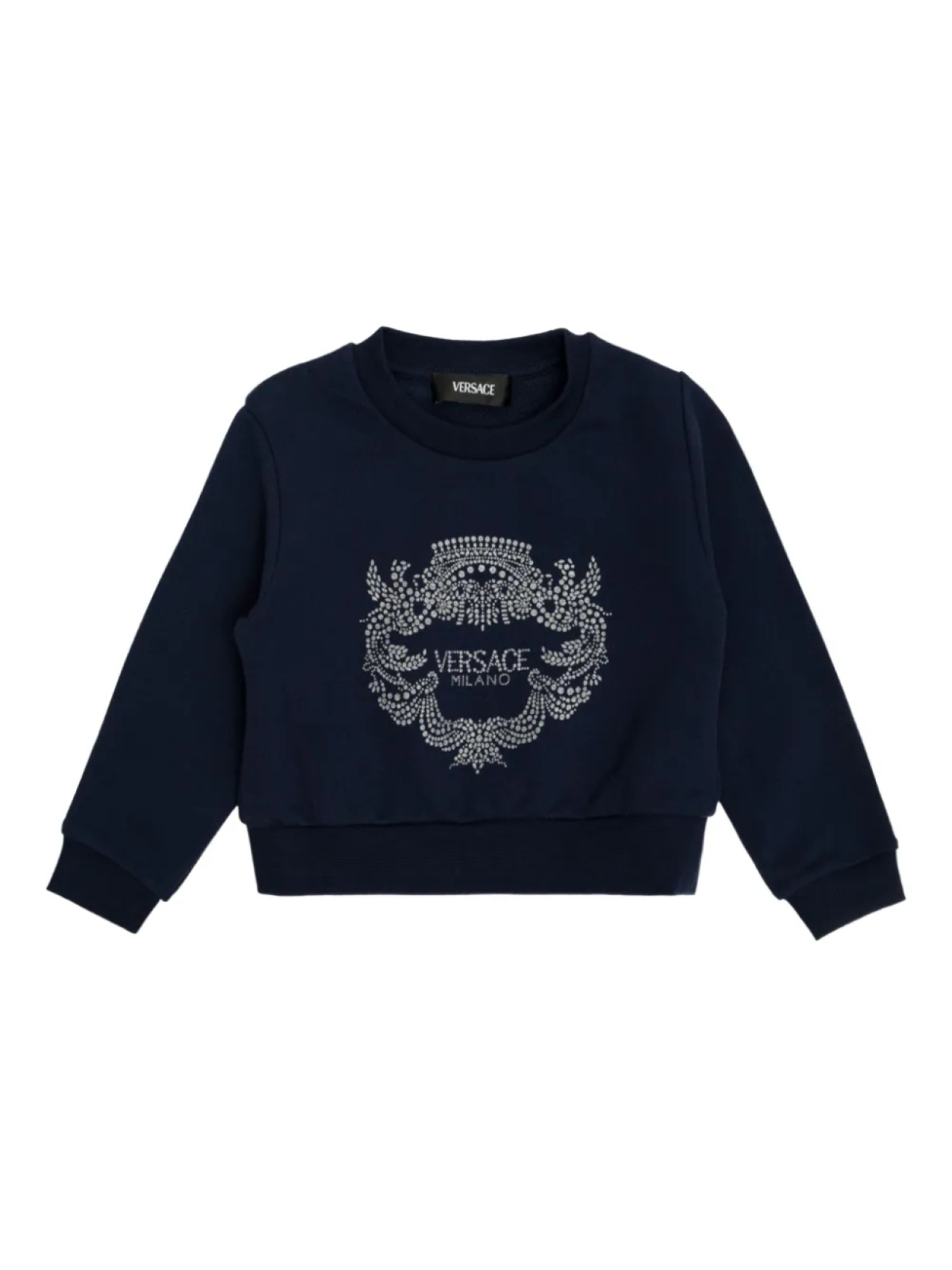 

Толстовка, украшенная кристаллами Versace Kids, черный