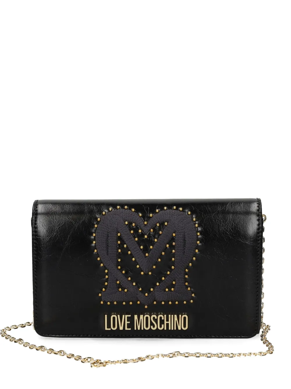 

Сумка через плечо с заклепками Love Moschino, черный