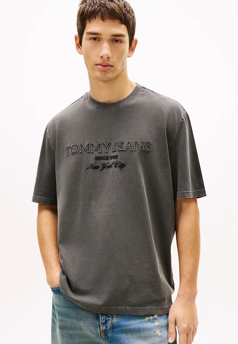 Футболка с коротким рукавом, 90s New Classic, Tommy Jeans Tommy Hilfiger, черный
