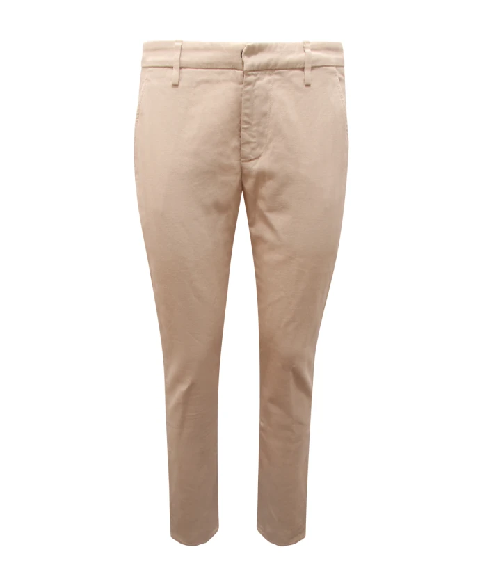 

Структурированные брюки из хлопка и льна, произведены в Италии. Dondup, бежевый