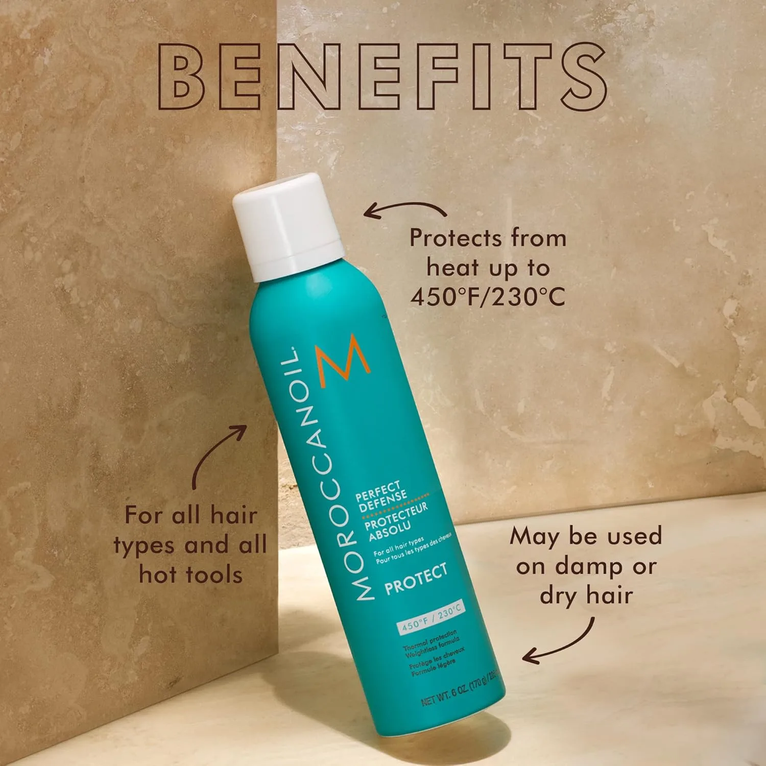 Нагревательная щетка Moroccanoil Smooth Style Ceramic и набор Perfect Defense — фото 3