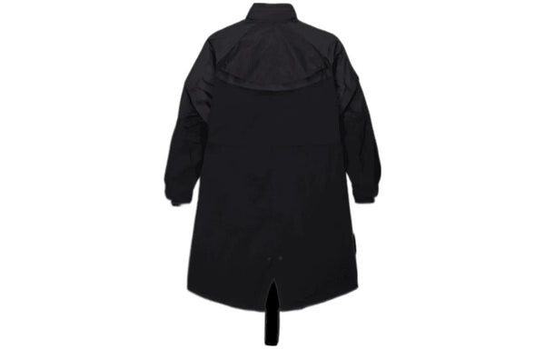 Пальто x sacai воронкообразный воротник оверсайз тренчкот ракушка азиатские размеры Nike, черный — фото 2