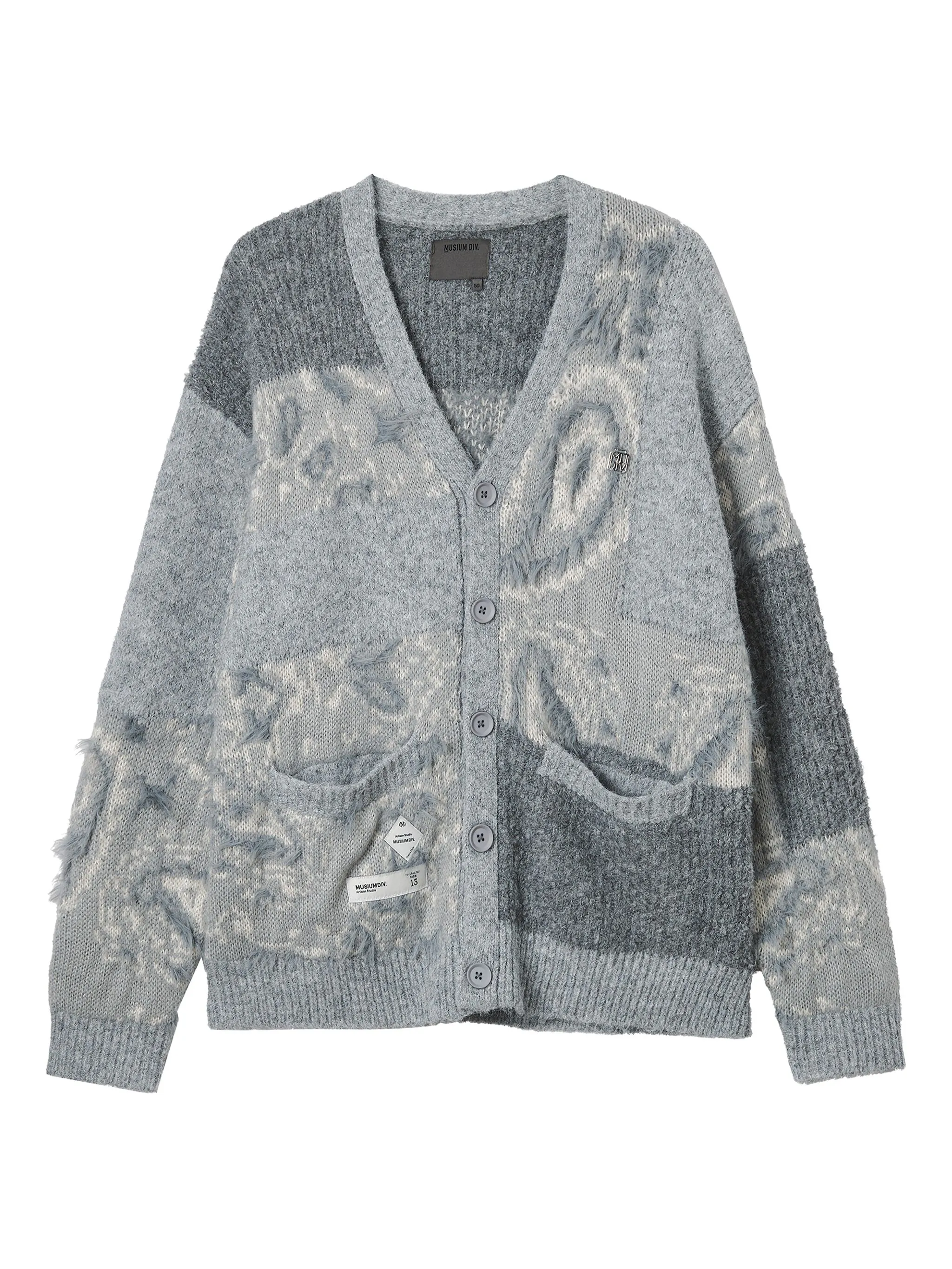 

Кардиган с V-образным вырезом Musium Div., серый