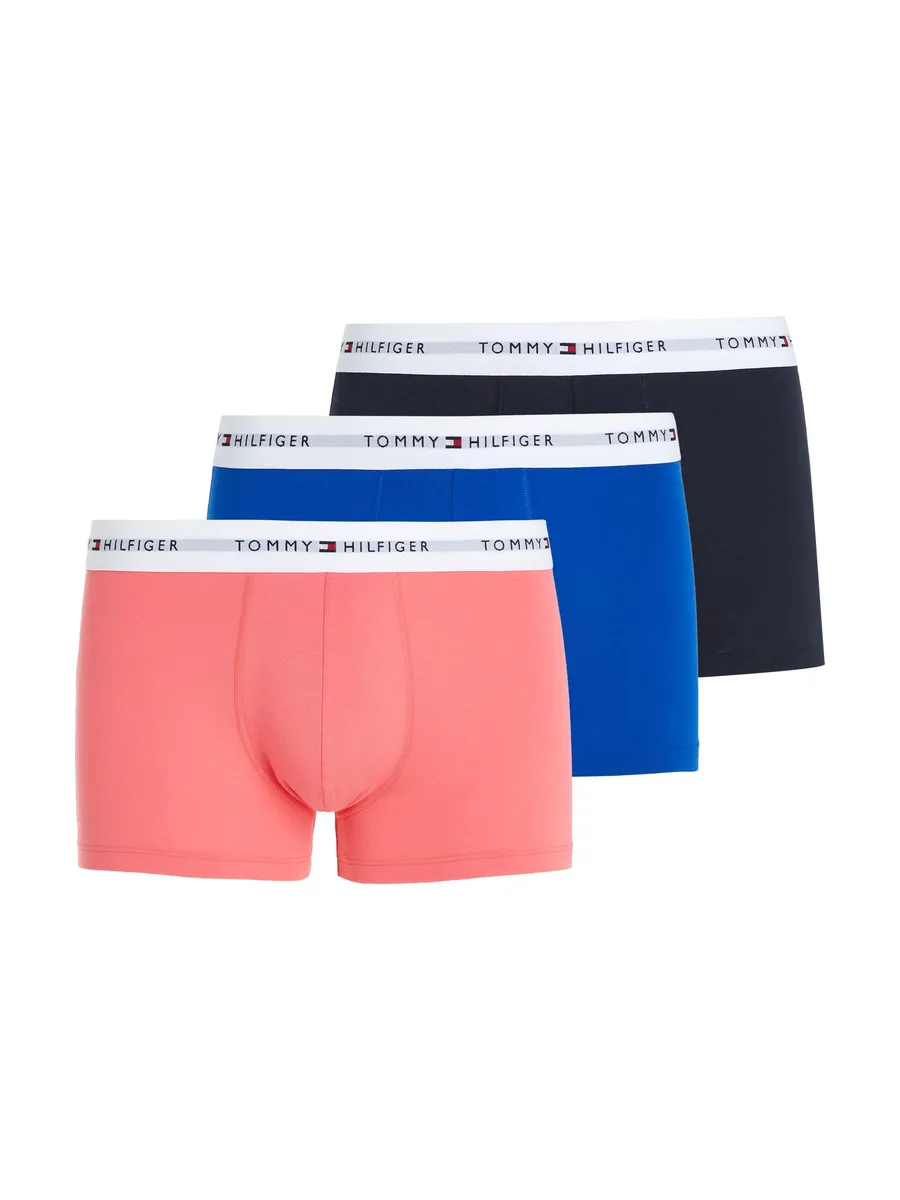 

Tommy Hilfiger Underwear Трусы "3P TRUNK" (3 шт. в упаковке, 3 шт. в упаковке), с эластичным поясом с логотипом, розовый