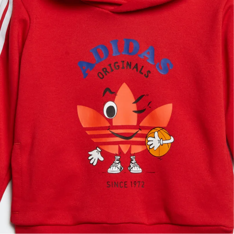 Спортивный костюм для малышей Adidas Originals красно-черный — фото 4