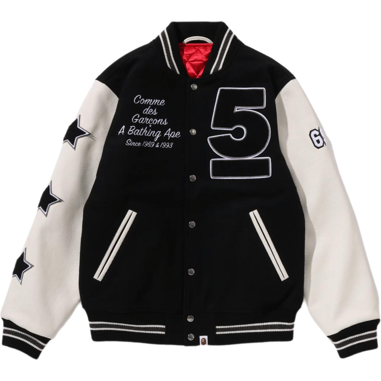 

Куртки и пальто из коллекции x CDG Collaboration осень-зима 2025, унисекс A Bathing Ape, черный