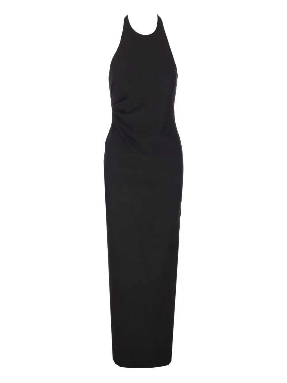 

Платье с разрезом и воротником-халтер Ele, черный