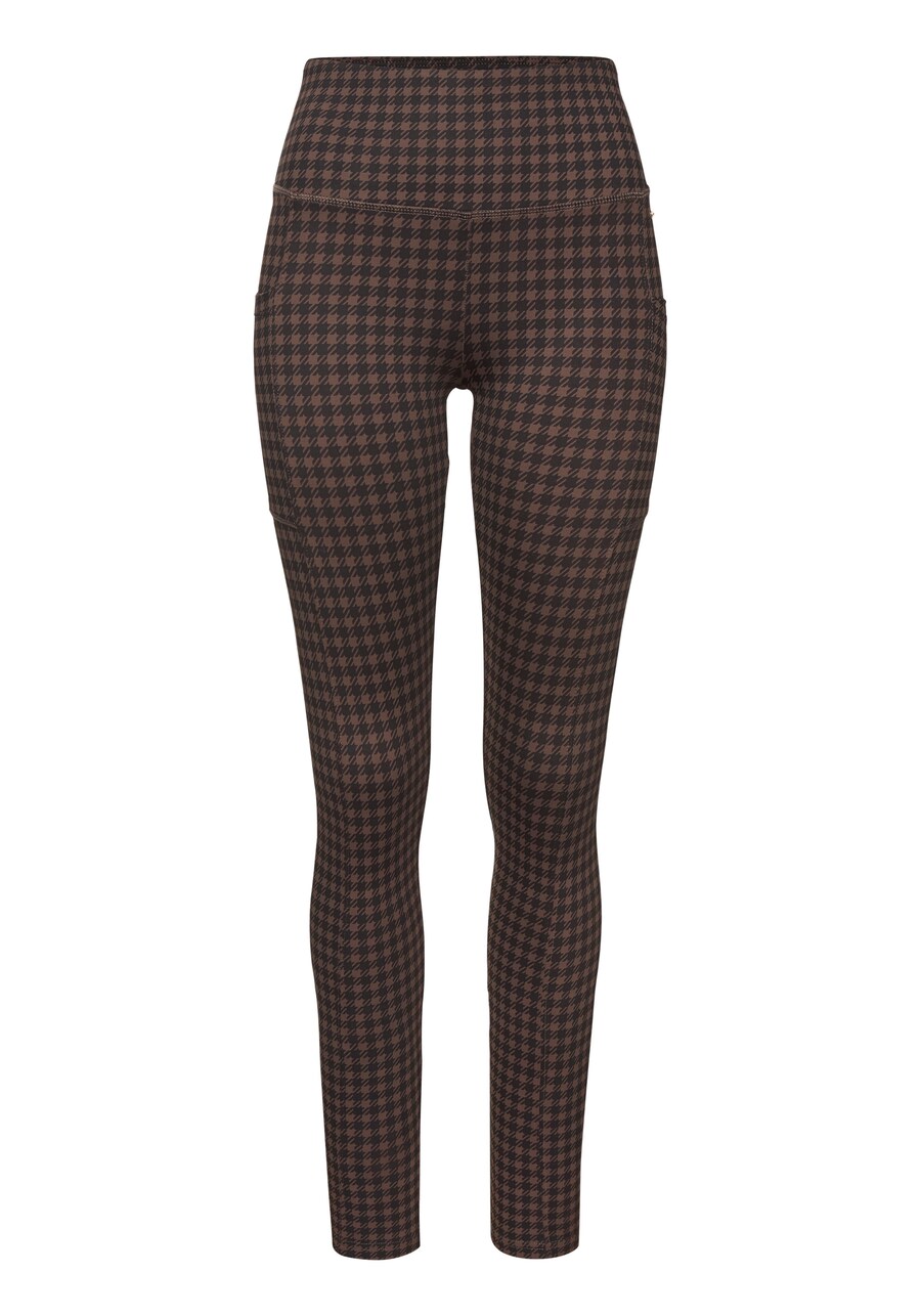 

Узкие тренировочные брюки LASCANA, цвет Brown/Black