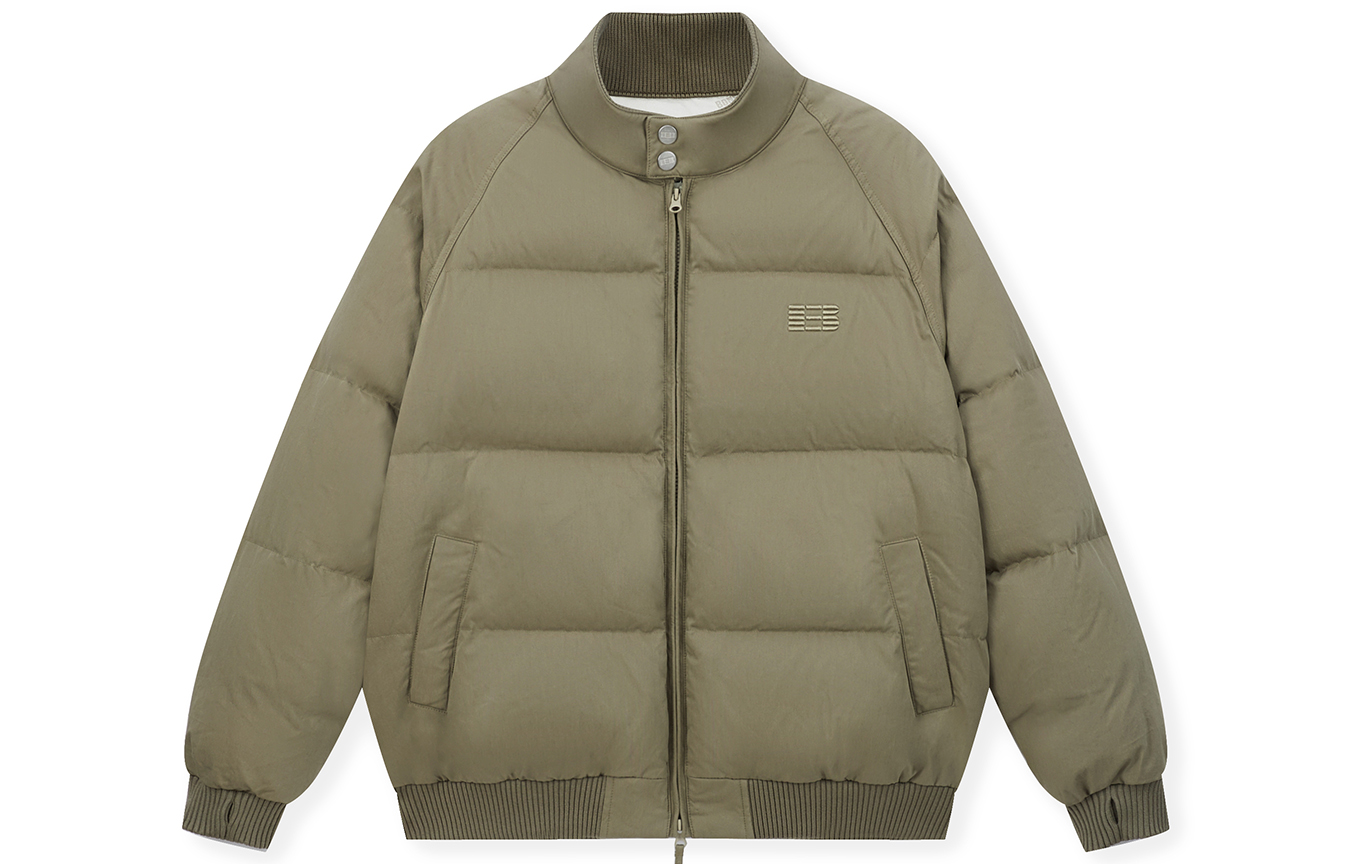 

Пуховик унисекс BONELESS, серый/зеленый