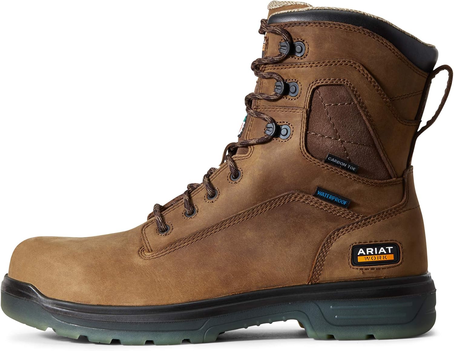 Мужские ботинки ARIAT Turbo 8 Csa с водонепроницаемым верхом и углеродным носком, Aged Bark — фото 2