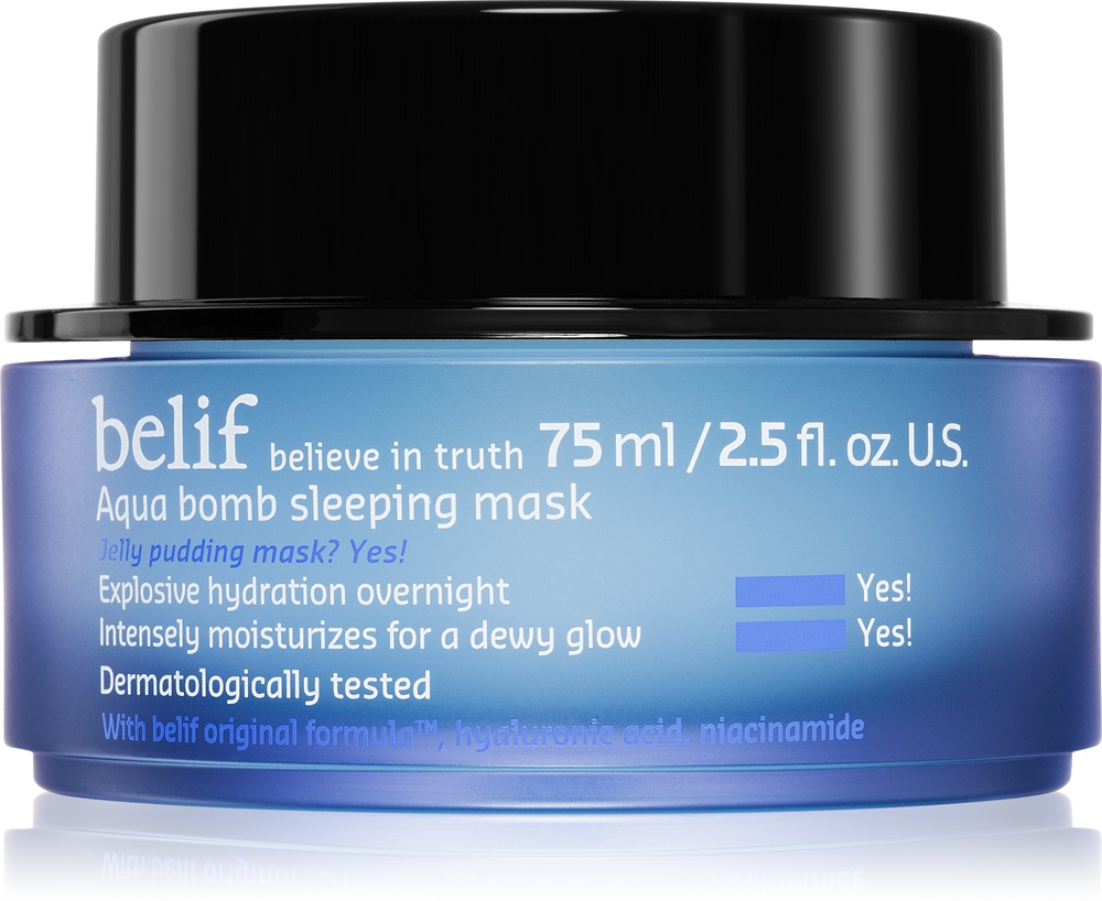 

Ночная маска Aqua Bomb, интенсивно увлажняющая маска, ночное средство Belif, 75 мл
