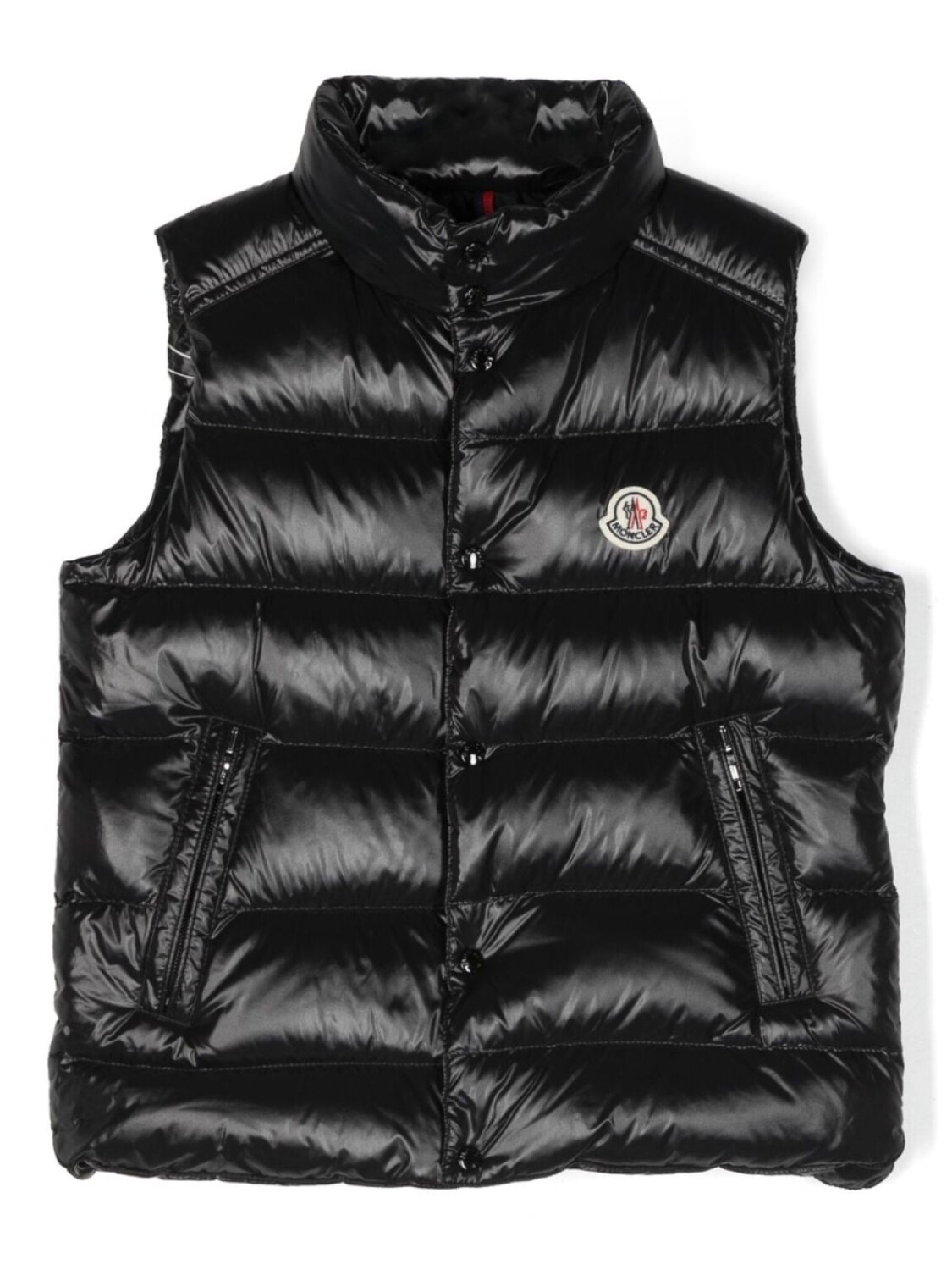 

Moncler Enfant дутый жилет Tib, черный