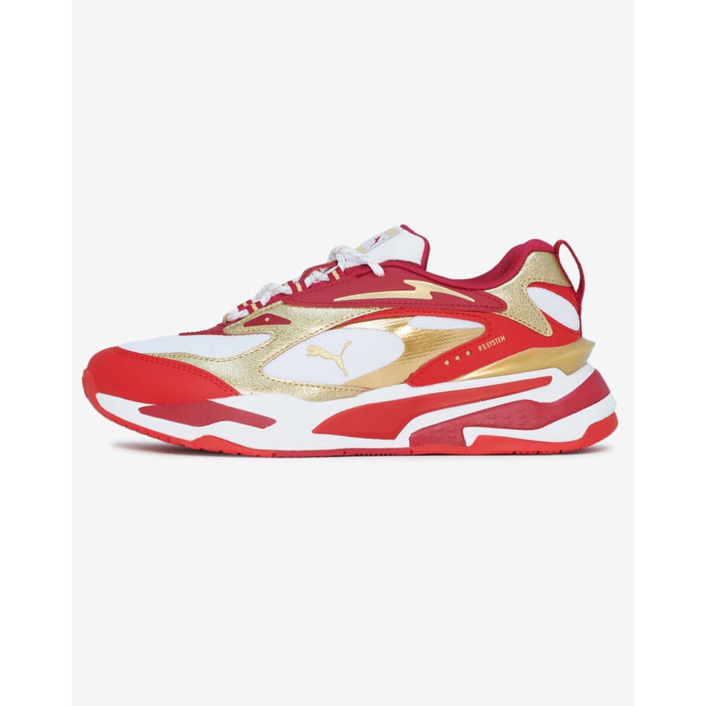 

Кроссовки Puma RS-Fast Glitz Jr White-красный-Gold 384747-01 Grade-School Puma, красный