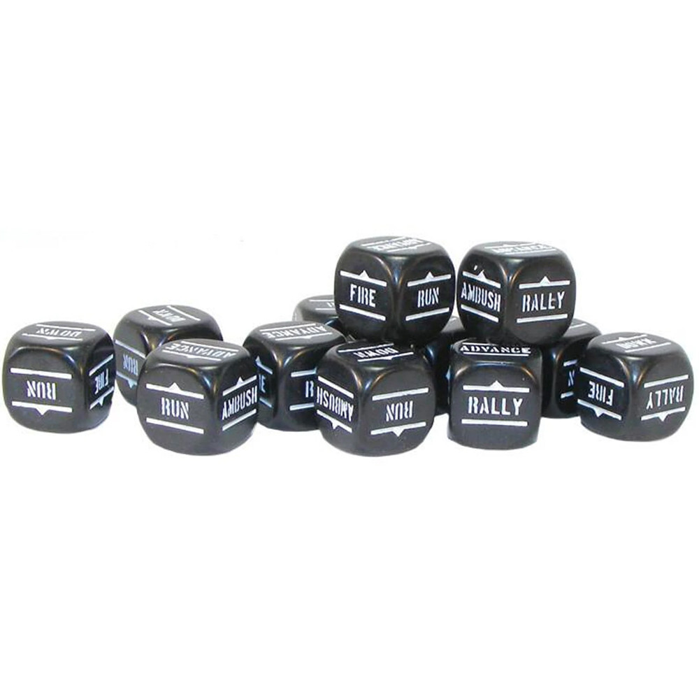 

Аксессуары Warlord Games Bolt Action: Orders Dice - Black (12)