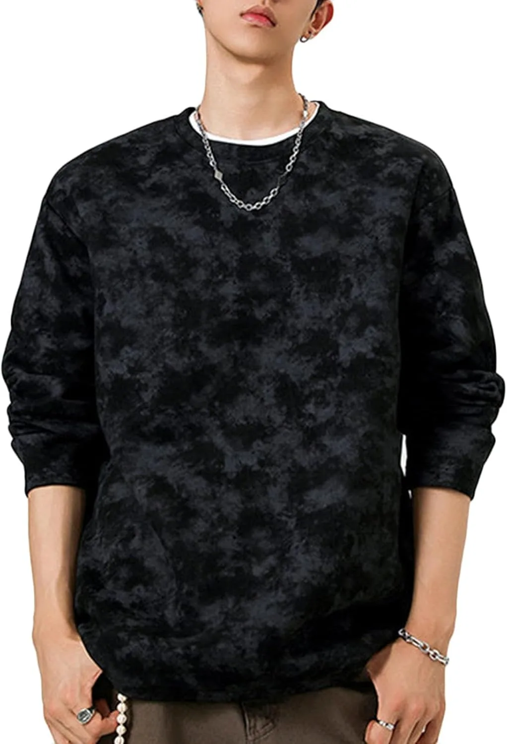

Толстовка с капюшоном Men Tie Dye Cloud Fleece, свободный крой