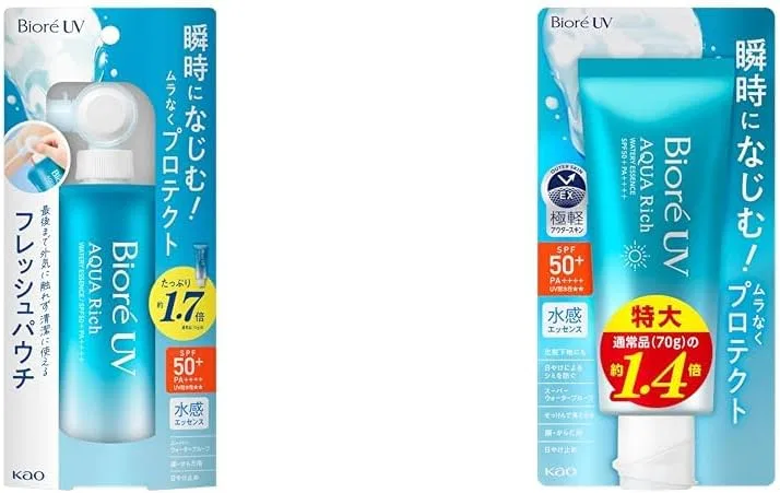 Солнцезащитный лот. крем Biore UV Aqua Rich Water Essence Fresh Pouch 120 г SPF50+