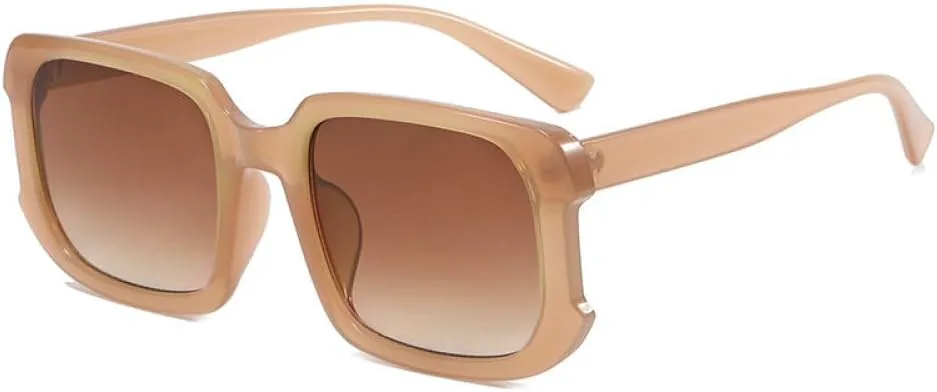 

Солнцезащитные очки 2027 Square для женщин, женские солнцезащитные очки для мужчин, ретро винтажные очки с градиентным зеркальным покрытием MTZJH, Tea Tea