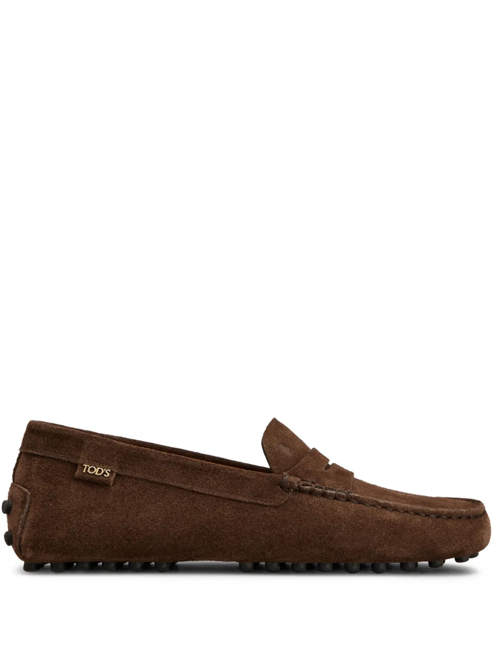 Замшевые лоферы TOD'S, коричневый