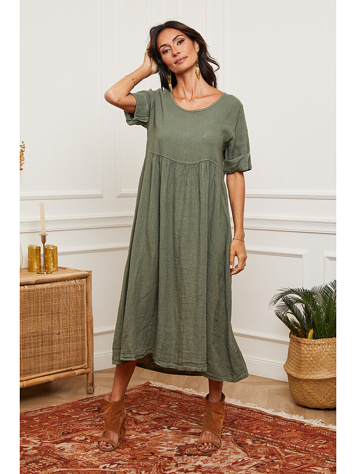 

Платье Joséfine Leinen, хаки