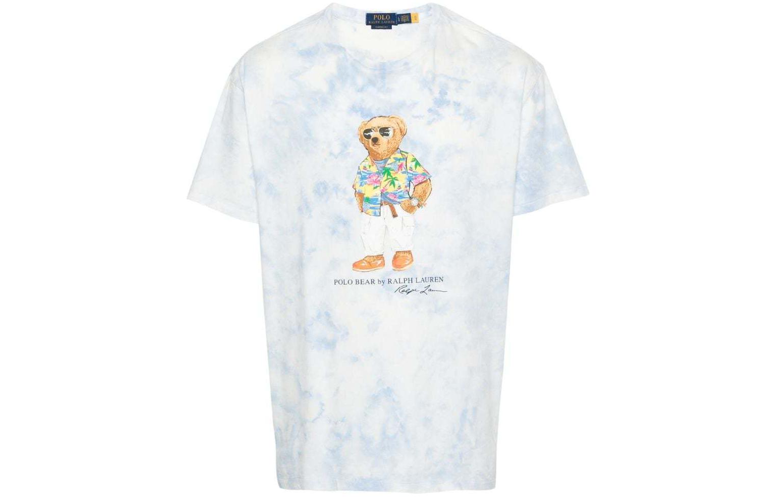 Хлопковая футболка Polo Bear Polo Ralph Lauren, синий — фото 3