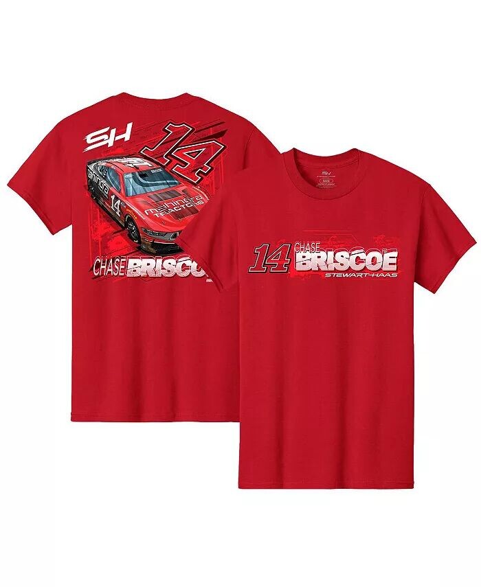 

Мужская красная футболка Chase Briscoe Car Stewart-Haas Racing Team Collection