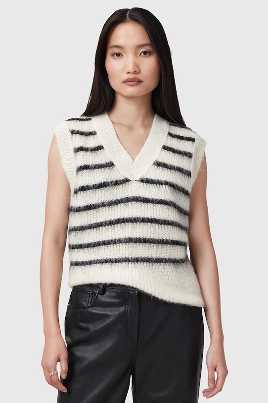 

Шерстяной жилет RIGA Allsaints, белый