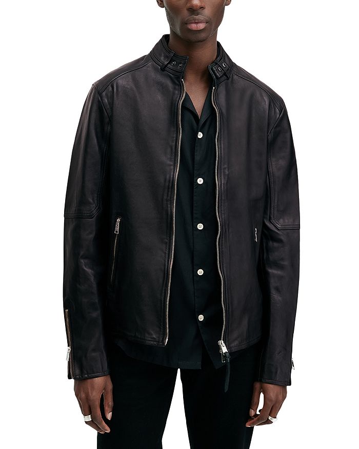 

Куртка Cora Slim Fit с застежкой-молнией спереди ALLSAINTS, черный