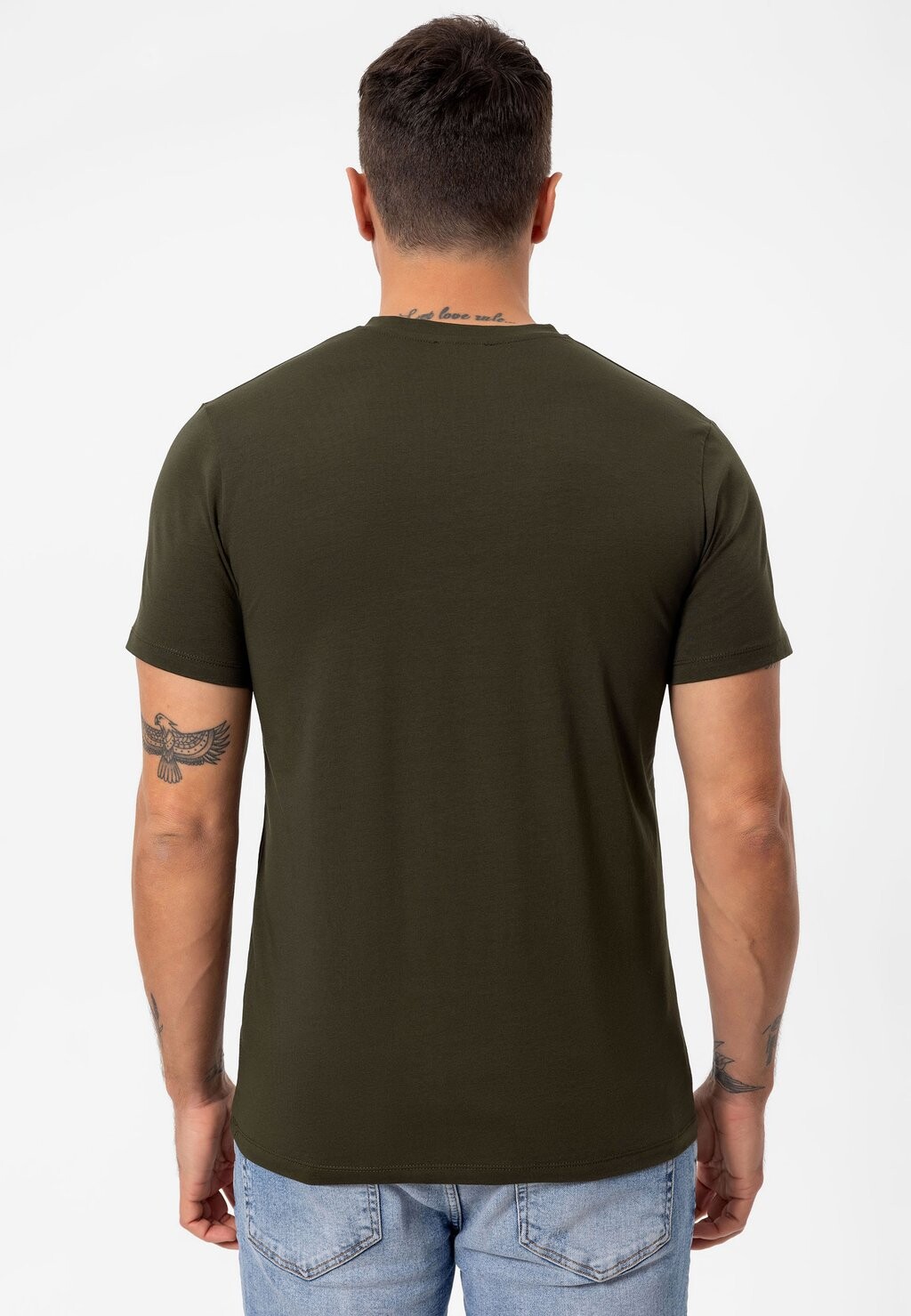 

Базовая футболка Daniel Hills, черный деним синий хаки Demis 3 Pack