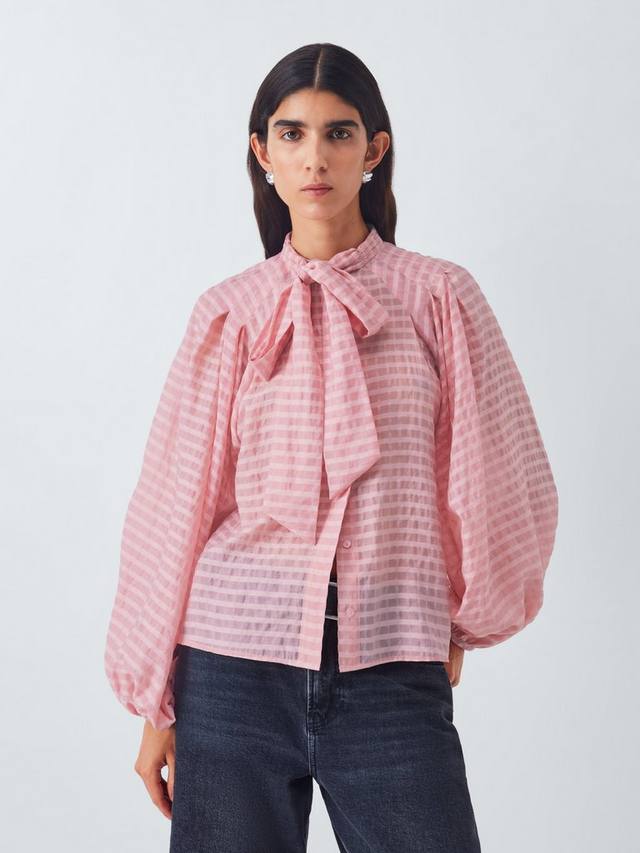 

Блузка Cassie с текстурной клеткой AND/OR, Pink