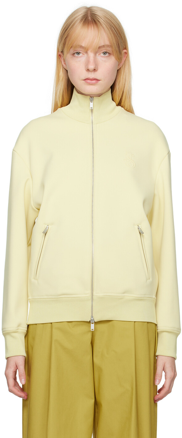 

Желтый бомбер с вышивкой Jil Sander