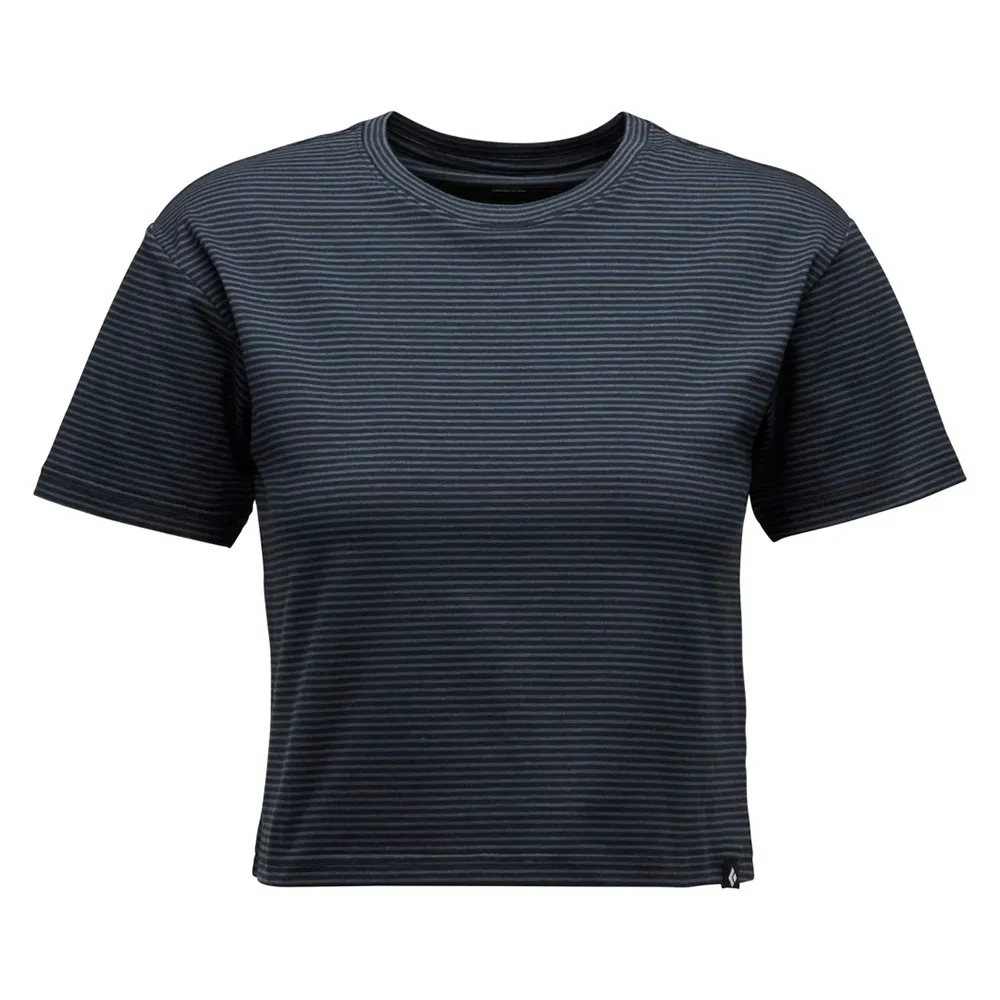 

Футболка с коротким рукавом Black Diamond Stripe Crop, черный