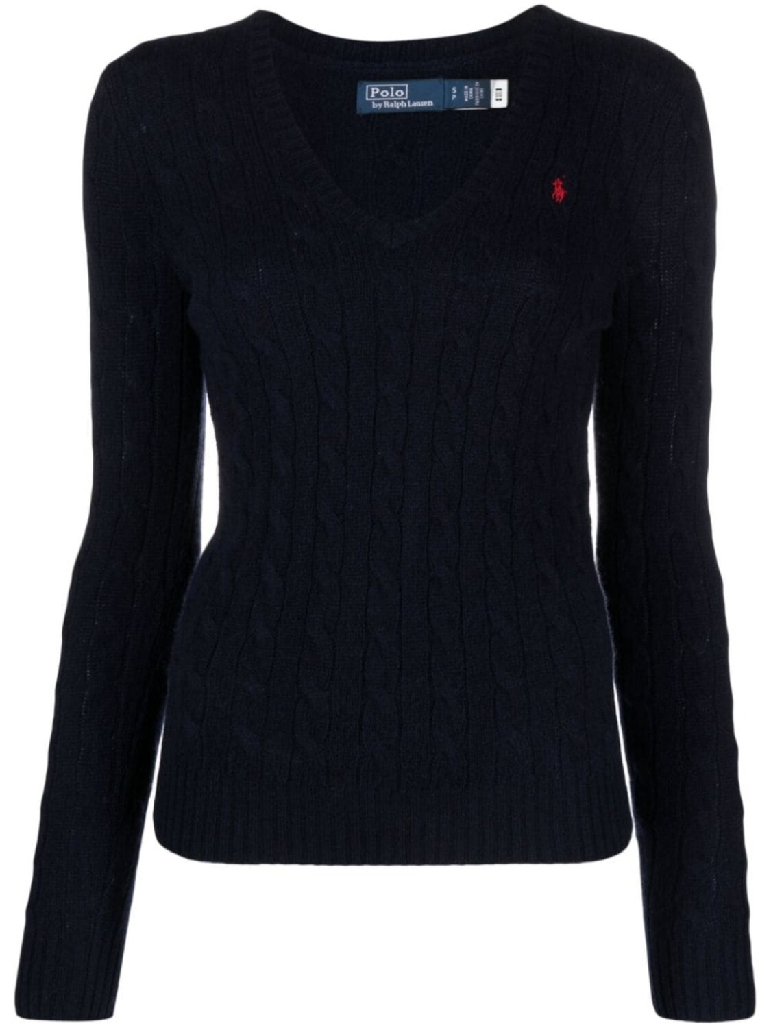 

Polo Ralph Lauren джемпер фактурной вязки с логотипом Polo Pony, синий