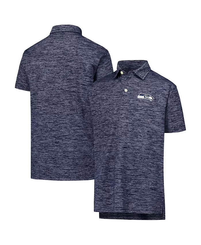 

Рубашка-поло Cloudy Yarn для больших мальчиков и девочек из колледжа ВМС Сиэтл Сихокс Wes & Willy