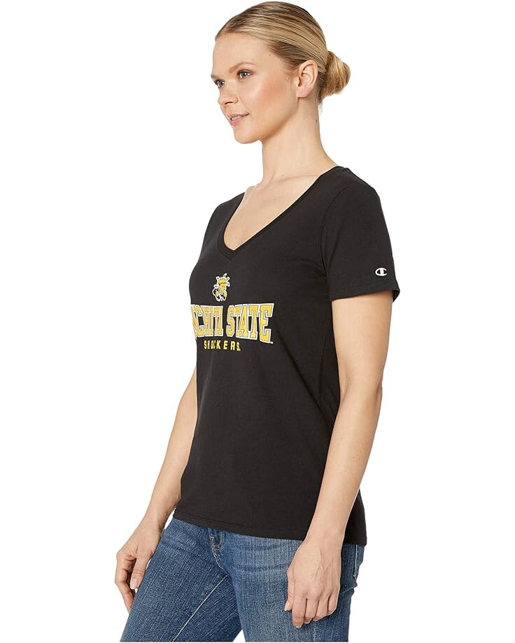 

Футболка Champion Wichita State Shockers University V-Neck Tee, цвет Black 2