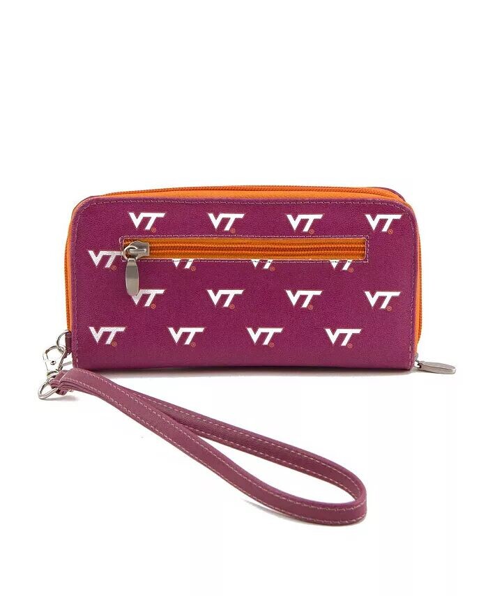 

Женский кошелек Virginia Tech Hokies на молнии вокруг браслета Eagles Wings