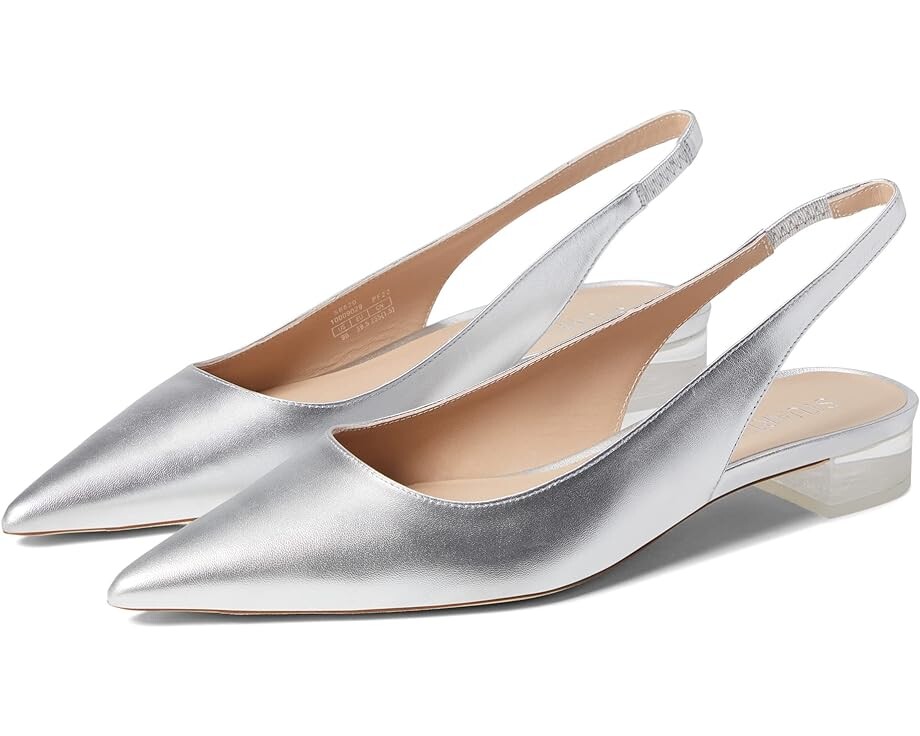 

Туфли Stuart Weitzman Stuart Lucite Slingback, серебряный