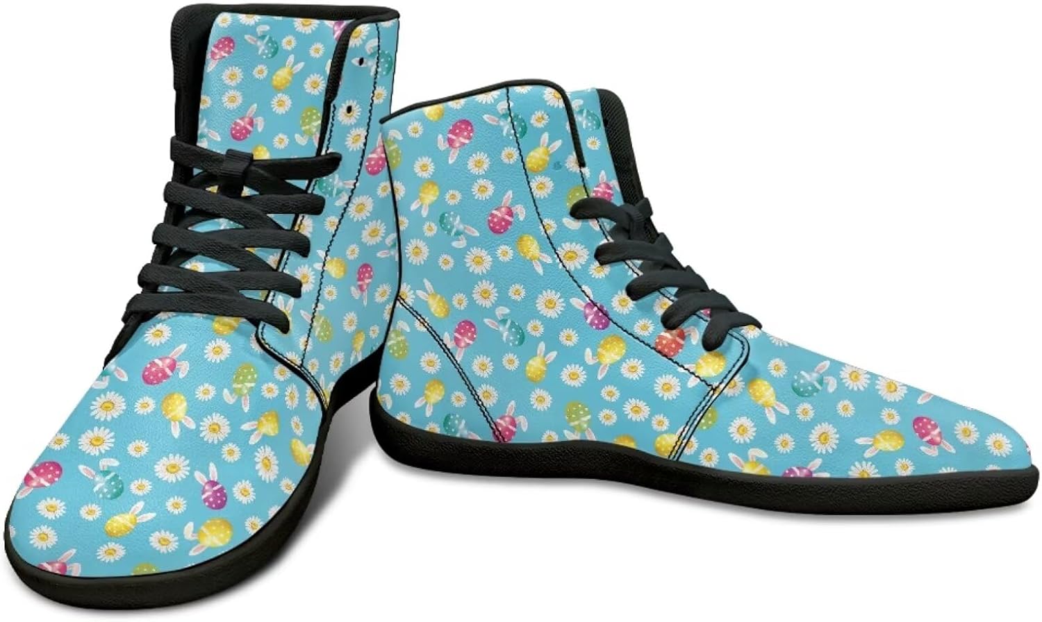 

Высокие кроссовки с пасхальным принтом для бега - нескользящие кроссовки для бега, мужская обувь для бега по земле, повседневная спортивная обувь Watdotory, Easter Art Print