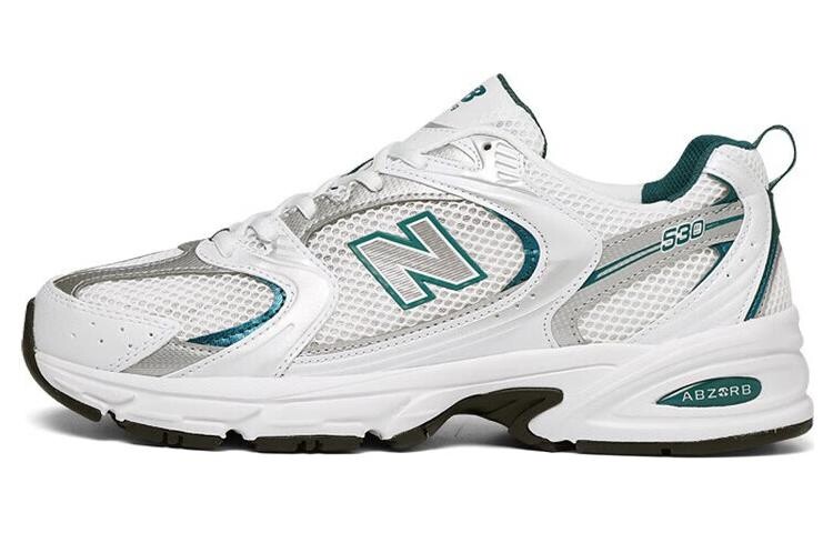 

Кроссовки New Balance 530, белый/темно-зеленый