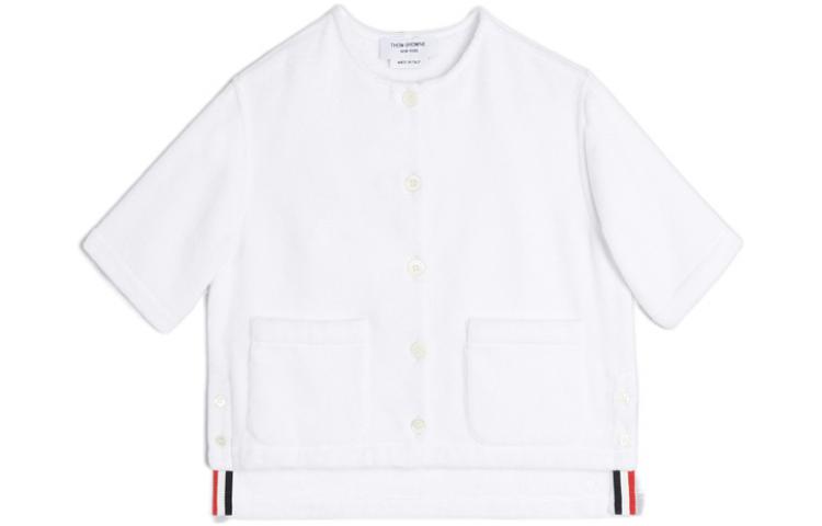 Детская футболка THOM BROWNE, белая — фото 2