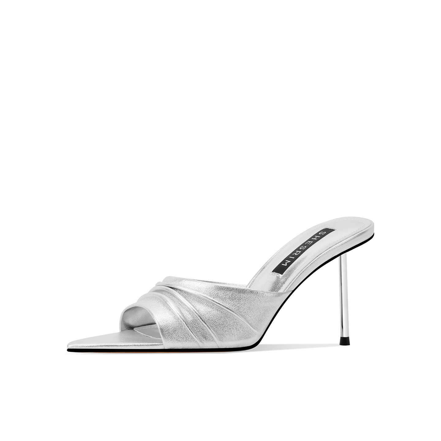 Shesrim Женские стойкие к истиранию шлепанцы Silver (7,5 см), цвет Silver (7.5CM)